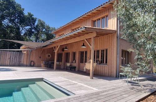 Saint-Julien-en-Born House | Villa de la Lande, Family Wooden House 10min From Contis Plage