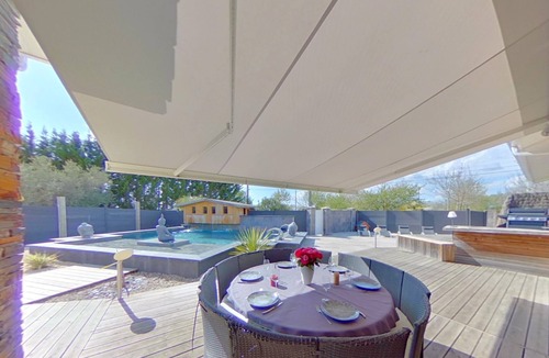 Agnac Villa | Villa Naeva with swimming pool, Jacuzzi 10 places, Ping pong, plancha and Brasero
