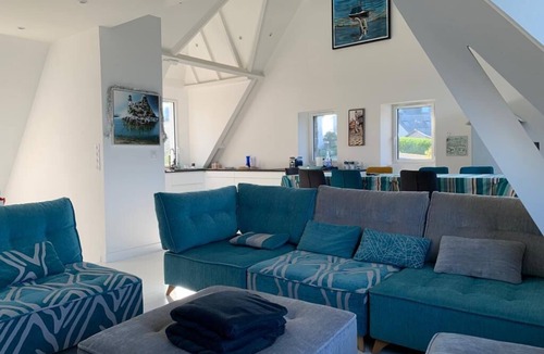 Carantec Apartment | Villa Porspol with sea view