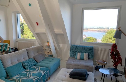 Carantec Apartment | Villa Porspol with sea view