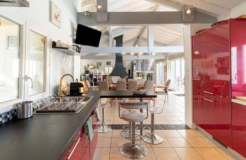 Bidart Villa | Wonderful private villa for 15 guests with hot tub, WIFI, private pool, TV, terrace and pets all.