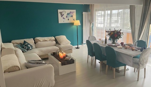 Air-conditioned 3-bedroom apartment DIJON, 5 minutes from the Palais des Congres and the École greffes