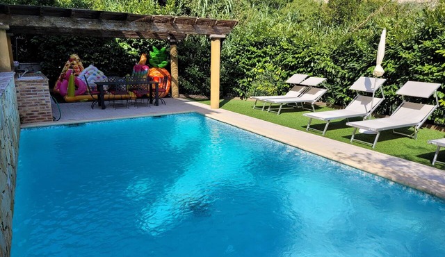 Family Villa Apt with Pool & Kids’ Garden