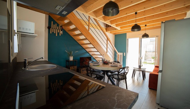 Gîte Rose Trémière with Private Terrace, Shared Garden, and Pool by Kaz'Concept