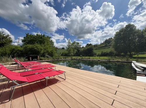 Gîte rustique, animaux & clim - 12 pers. - FR-1-489-637 in Sanssat