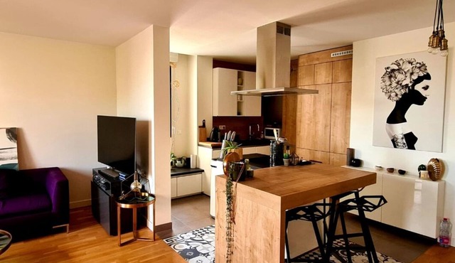 Large, pleasant duplex apartment on top floor in Clamart