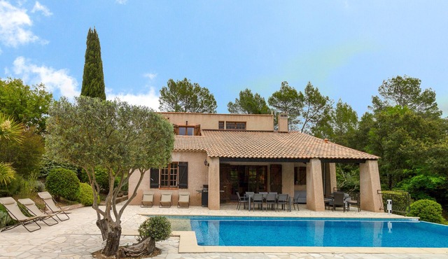 Louvadiou - private pool and a lush garden