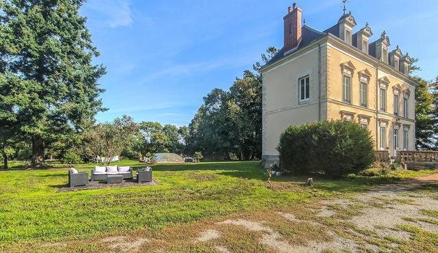 Nice home in Parennes with outdoor swimming pool