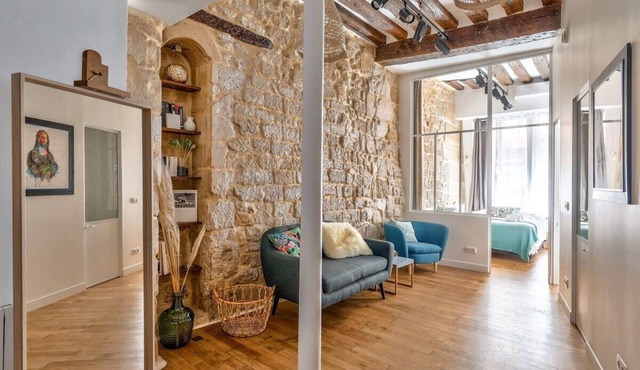 Nouvel & Authentique 90m2, 4Ch - Clim - Le Marais