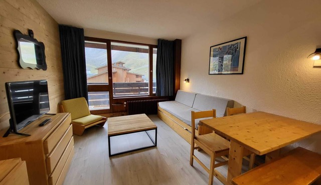 Southwest studio in Tignes, near slopes, 27 m²