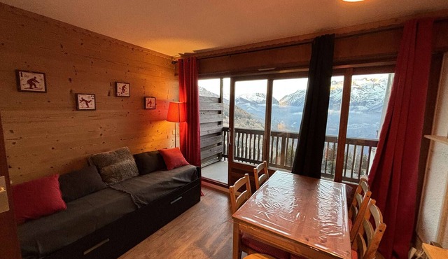 Studio cabin at the foot of the slopes, 3 beds, parking