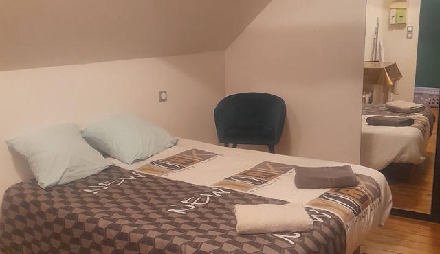 Studio city center bed made