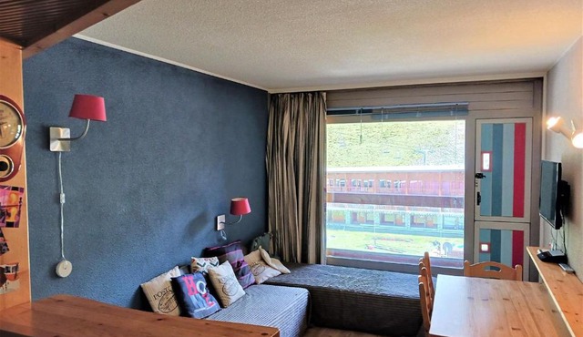 Studio ski aux pieds à Arc 2000, animaux admis, pour 4 pers. - FR-1-411-483