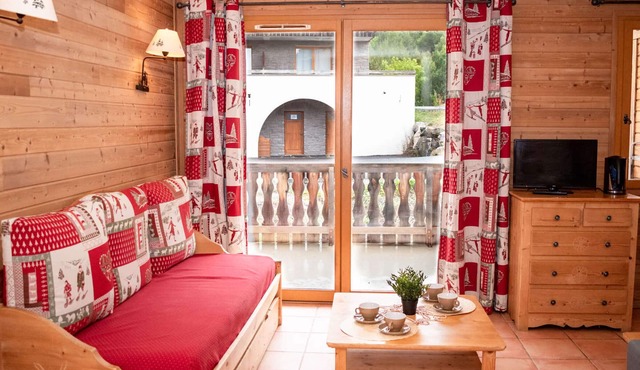 Studio with balcony and parking in Pra Loup