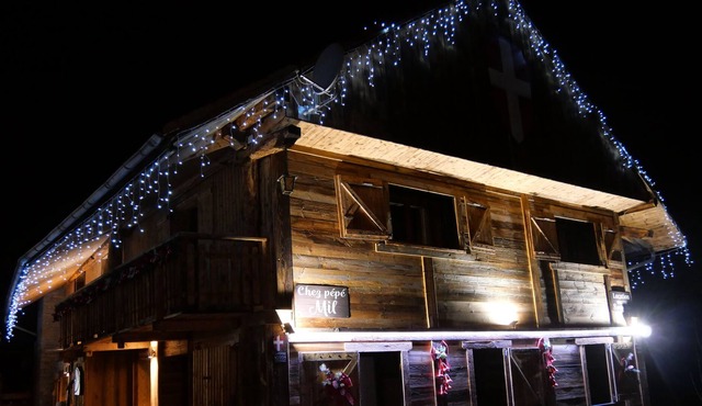 Typical Savoyard house with private heated pool