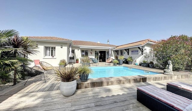 Villa Avec Piscine sur le Bassin Darcachon - La Hume