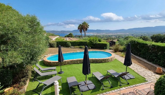 VILLA LE CLOS BUCCI WITH PRIVATE POOL AND SUPERB SEA VIEW LES HAUTS DE GRIMAUD
