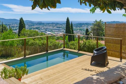 Villa vue mer panoramique & piscine chauffée