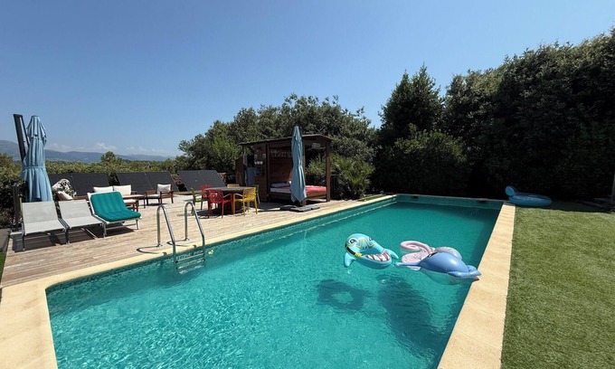 Villeneuve-Loubet Villa | Beautiful villa 5 min from Valbonne with garden, pool and jacuzzi