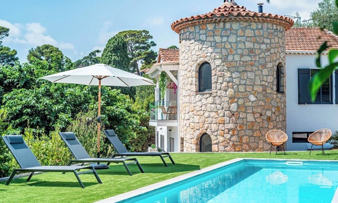 Prado - Republique House | Charming AC Villa in Cannes with Pool & Garden, 7 Min from Beaches