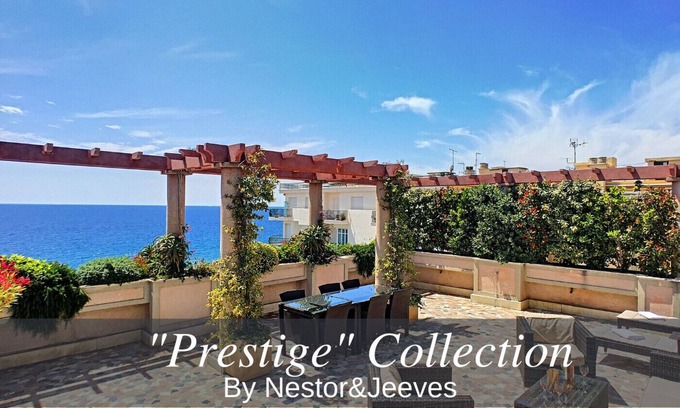 Les Baumettes Apartment | N&J - SEA VIEW TERRACE PENTHOUSE - Private terrace