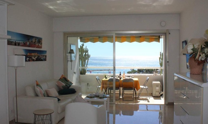 Villeneuve Loubet Beach Apartment | Studio cosy climatisé avec vue mer - 4 couchages, Villeneuve-Loubet Plage - FR-1-252A-17