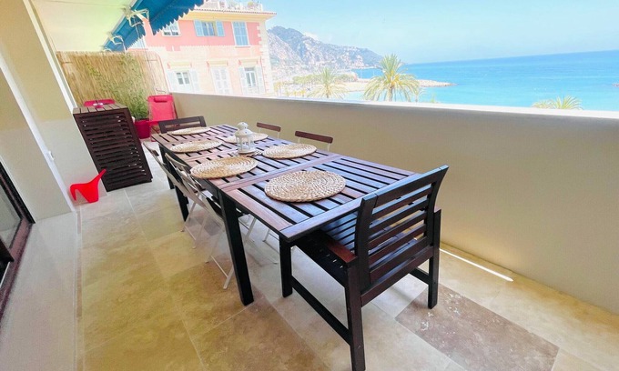 Menton Apartment | Superb renovated 4BR with AC and terrace near sea and center