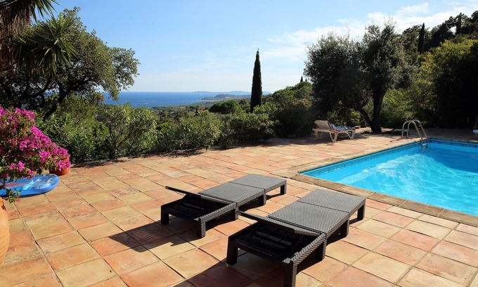 La Croix-Valmer House | Villa , St Tropez region, private pool, garden and forest , marvellous sea vew.