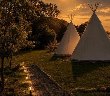 Saint-Pierre-de-Juillers Bed & Breakfast | ESCAPADE INSOLITE - Dômes, Tipis, Aire de Camping-cars & Vans