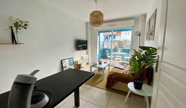 Comfortable T1 bis with terrace and parking in Cambo-les-Bains